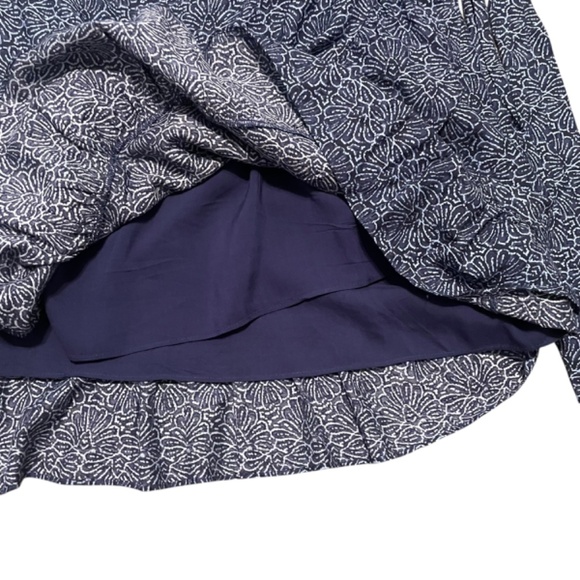 Vineyard Vines Painted Shells Silk Blend Pullover Wrap Knee Length Dress Size 8 - Picture 3 of 7